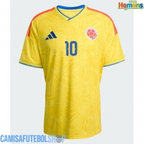 Camisa de time de futebol Colômbia James Rodriguez #10 Replicas 1º Equipamento Mundo 2026 Manga Curta